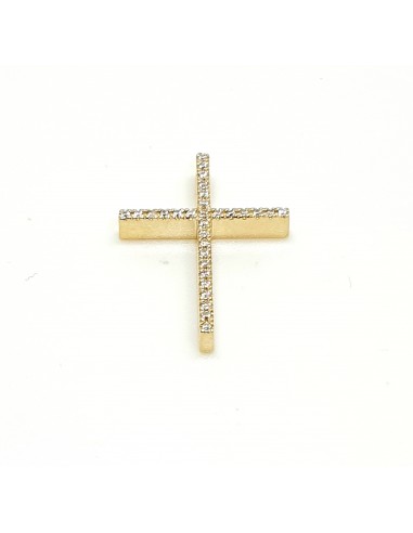 Σταυρός λεπτός Κ14 χρυσό με πέτρες...