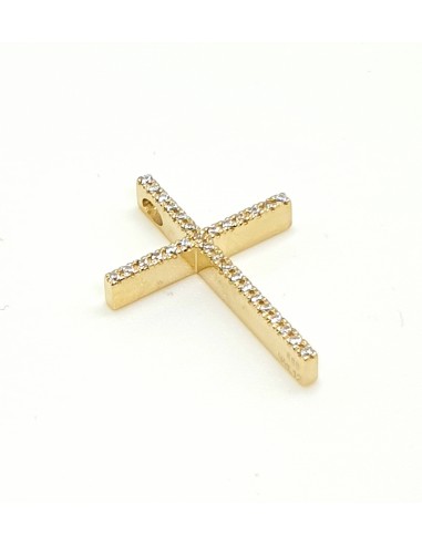 Σταυρός λεπτός Κ14 χρυσό με πέτρες...