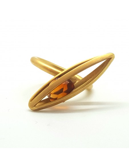 Δαχτυλίδι Χειροποίητο 18 Καράτια με Σιτρίν