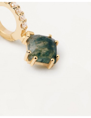Σκουλαρίκι μονό Pdpaola FUJI MOSS AGATE