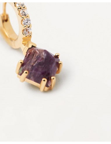 Σκουλαρίκι μονό Pdpaola FUJI CHAROITE