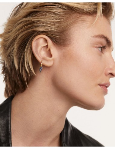 Σκουλαρίκι μονό Pdpaola NAOKI SODALITE