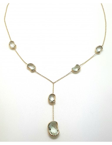 Κολιέ  14Κ Χρυσό με ζιργκον πέτρες