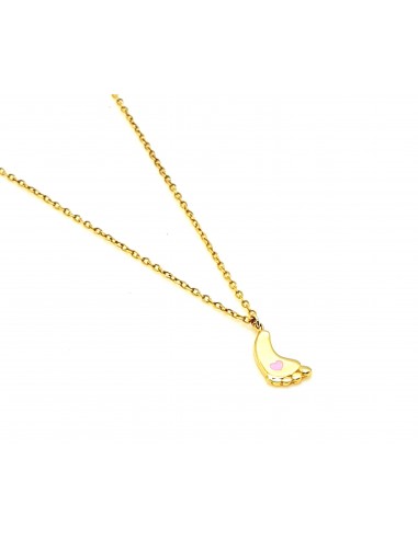 Κολιέ πατούσα με σμάλτο σε χρυσό 14...