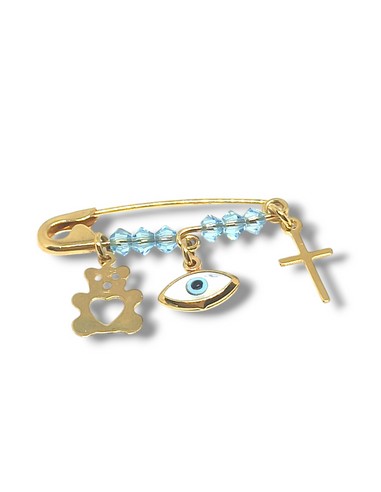 Παραμάνα με charms σε χρυσό 9 καρατίων