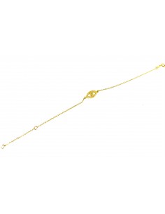 Βραχιόλι μάτι σε ματ χρυσό... 2