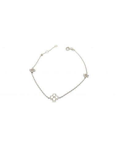 Βραχιόλι με σταυρούς σμάλτο & ζιργκόν...