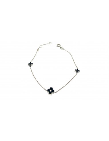 Βραχιόλι με σταυρούς σμάλτο & ζιργκόν...