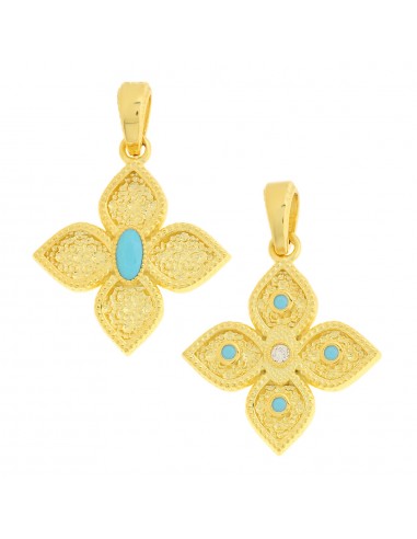 Βυζαντινός σταυρός σε 14 καράτια 585