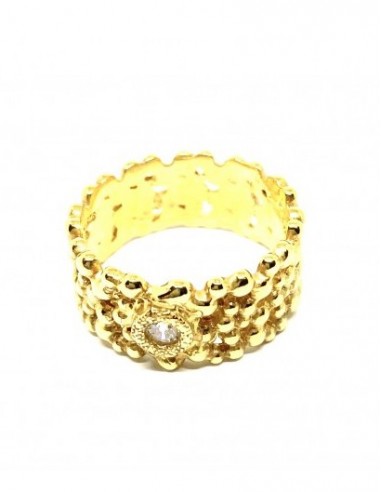 Δαχτυλίδι με σχέδιο Vot σε ασήμι 925