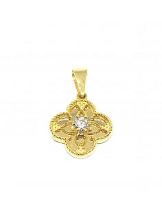 Χρυσό μενταγιόν τετράφυλλο...