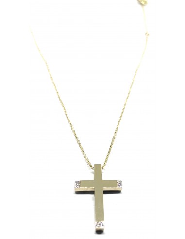 Χρυσός Σταυρός με Ζιργκόν Κ14  και...