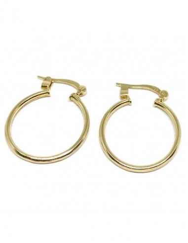 Σκουλαρίκια Κρίκοι Κ14 λουστρέ