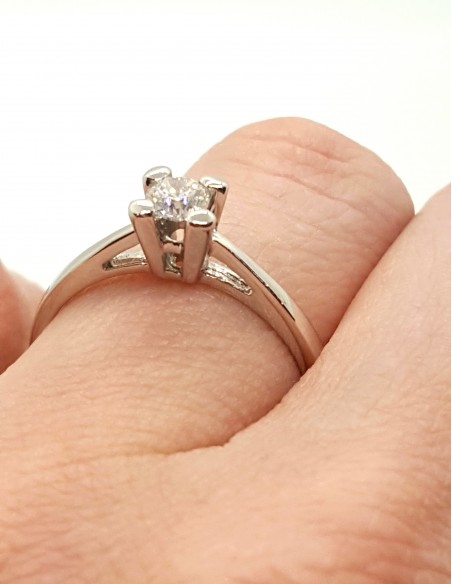 Δαχτυλίδι Μονόπετρο Διαμάντι Κ18