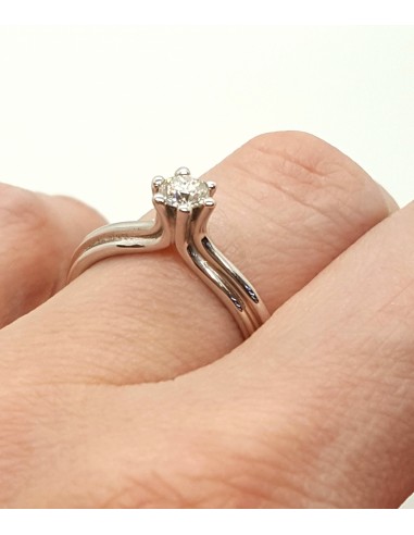 Δαχτυλίδι Μονόπετρο Διαμαντι Κ18