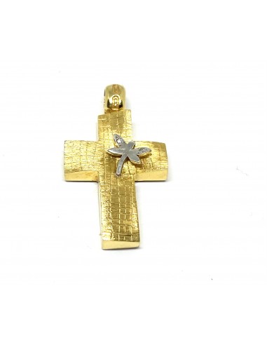 Σταυρός Κ14 με Ματ Υφή και Λουλουδάτο...