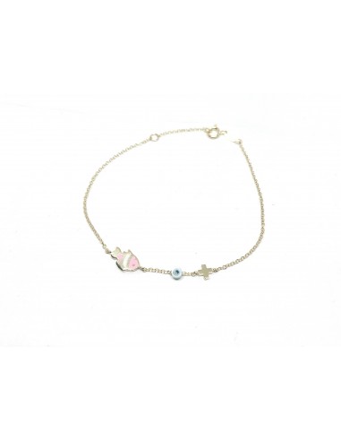 Χρυσό βραχιόλι ψαράκι σε 9 καράτια