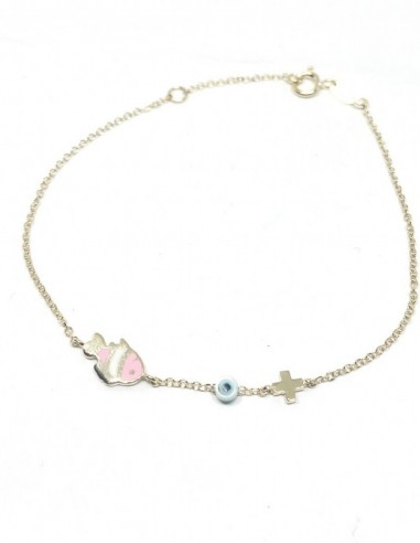 Χρυσό βραχιόλι ψαράκι σε 9 καράτια