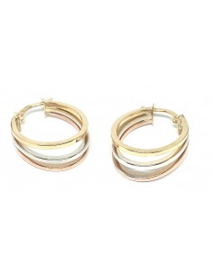 Σκουλαρίκια με σχέδο Κ14 χρυσό