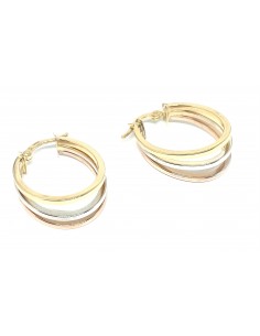 Σκουλαρίκια με σχέδο Κ14 χρυσό 2