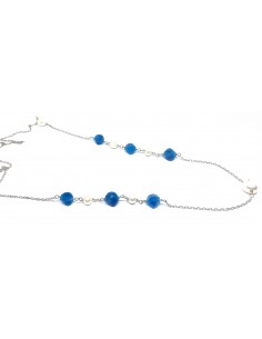 Μακρύ κολιέ με ημιπολύτιμες...