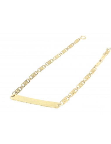Χρυσό βραχιόλι ταυτότητας με...