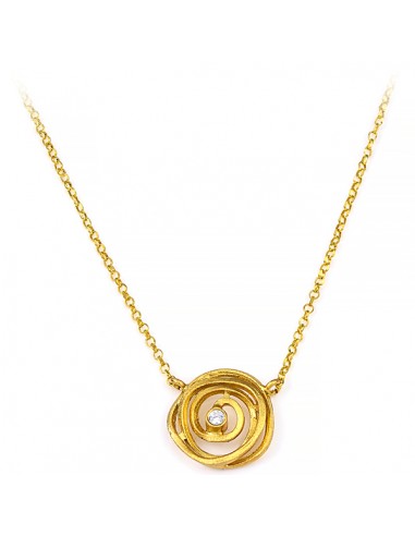 Κολιέ σε ασήμι σχέδιο λουλούδι