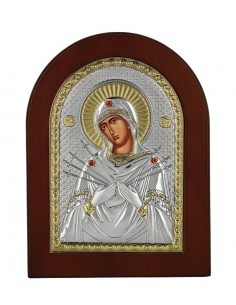 Ασημένια εικόνα Παναγία...