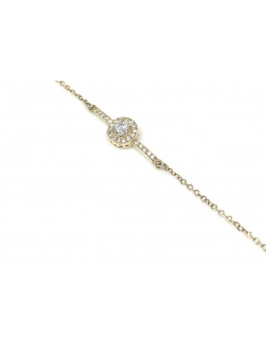 Βραχιόλι ροζέτα σε 14 καράτια με ζιργκόν