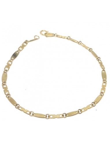 Βραχιόλι Χρυσό 9Κ με Οβάλ Κρίκους και...