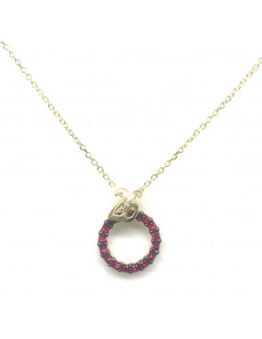 Κολιέ με Κόκκινο Κρυστάλλινο Κρίκο 2026