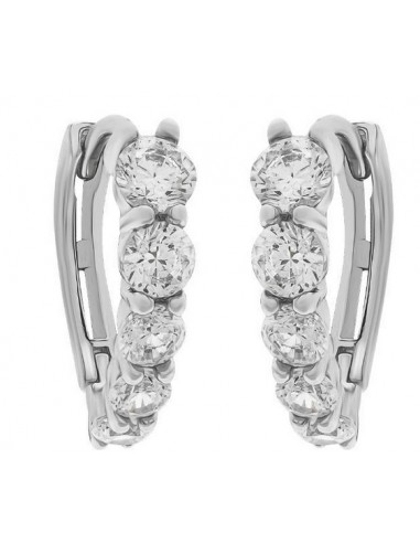 Ασημένια Σκουλαρίκια Κρίκοι με...