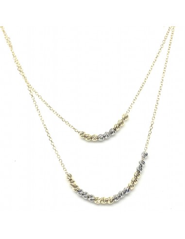 Κομψό, διπλό κολιέ από χρυσό 9Κ
