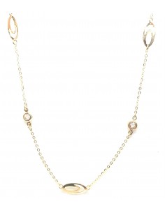 Χρυσό Κολιέ Minimal με Οβάλ...