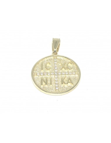 Χρυσό Φυλαχτό IC XC NIKA με Ζιργκόν &...