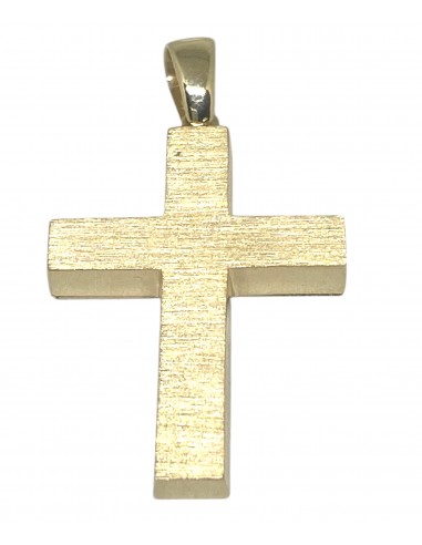Σταυρός διπλής όψης σε 14 καράτια χρυσό