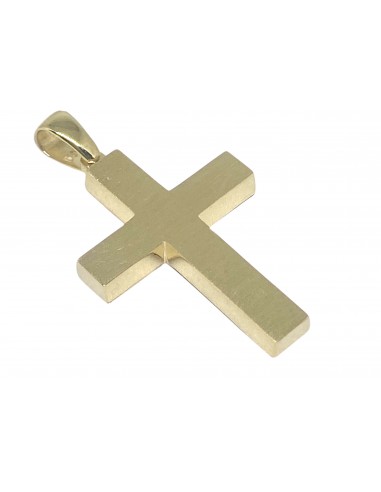 Σταυρός διπλής όψης σε 14 καράτια χρυσό
