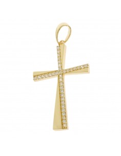 Λεπτός σταυρός με ζιργκόν...