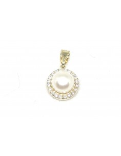 Χρυσό μενταγιόν μαργαριτάρι...
