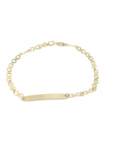 Χρυσό βραχιόλι ταυτότητας  Κ9 /375