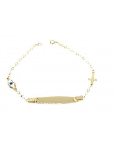 Χρυσή ταυτότητα με μάτι και σταυρό Κ9...