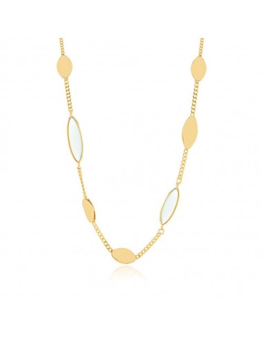 Κολιέ με Οβάλ Στοιχεία & Γαλάζιες...