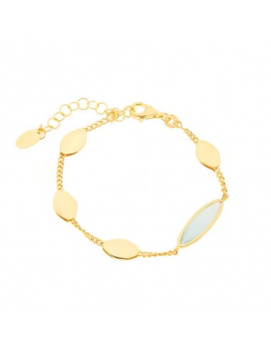 Ασημένιο Βραχιόλι με Οβάλ Στοιχεία &...