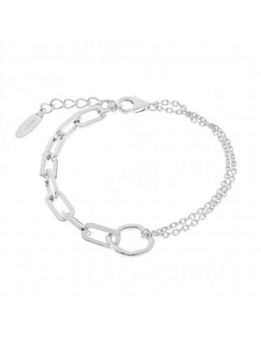 Ασημένιο Βραχιόλι Διπλής Αλυσίδας με...