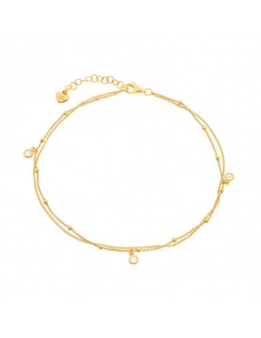 Ασημένιο Βραχιόλι Διπλής Αλυσίδας με...