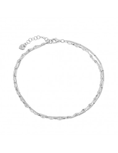 Ασημένιο Βραχιόλι Διπλής Αλυσίδας με...