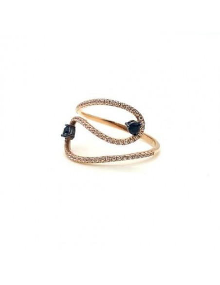 Δαχτυλίδι 14K Ροζ Χρυσό