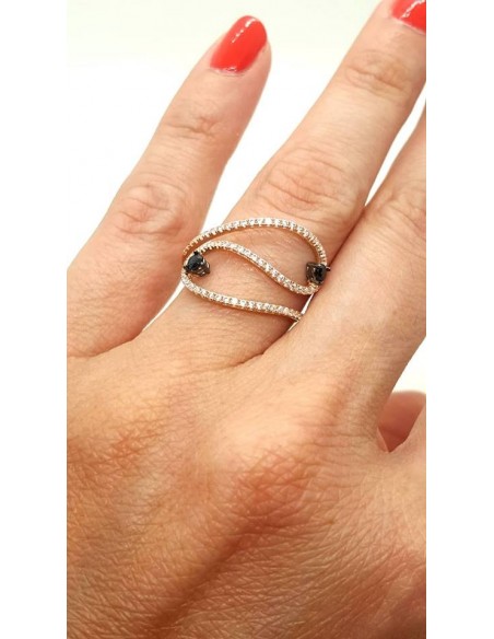 Δαχτυλίδι 14K Ροζ Χρυσό