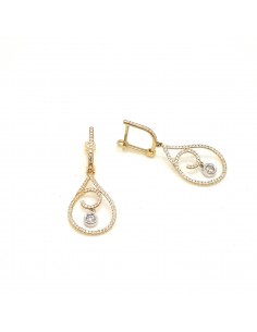 Σκουλαρίκια χρυσό 14 καρατίων με ζιργκόν