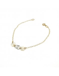 Βραχιόλι σε χρυσό 14 καράτια με φίλντισι